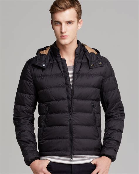 burberry black down jacket|burberry down jacket men's.